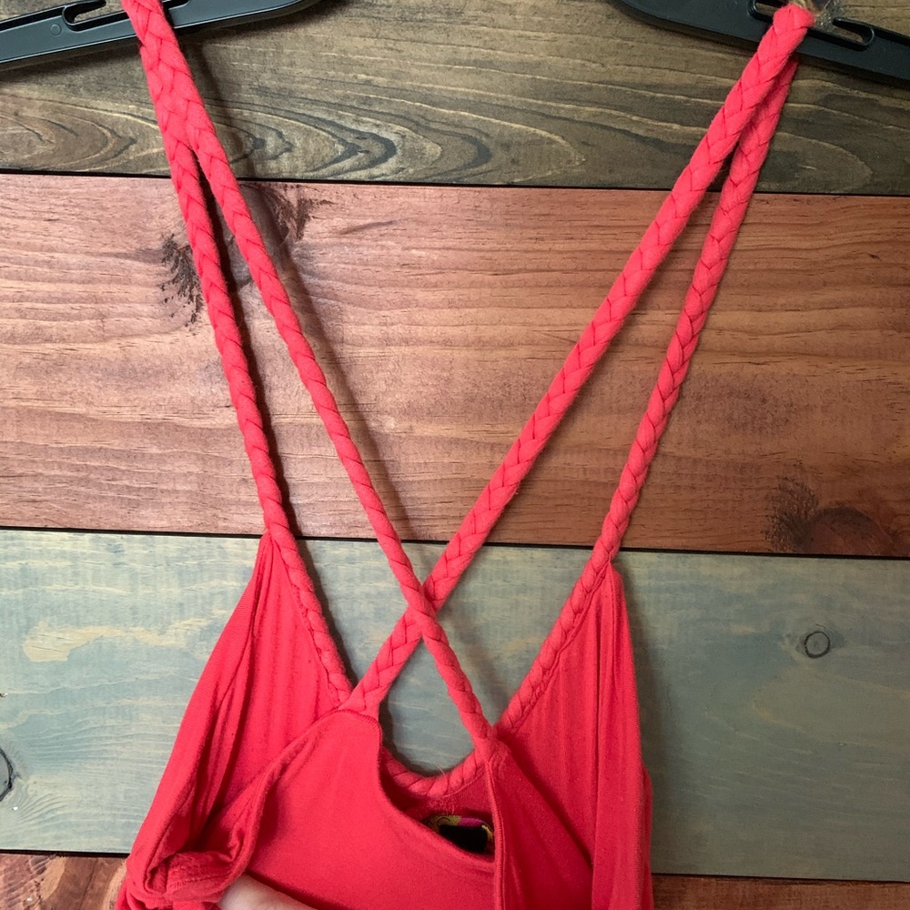 🌼Pink Summer Maxi Dress Braided Straps🌼 - Picture 4 of 9